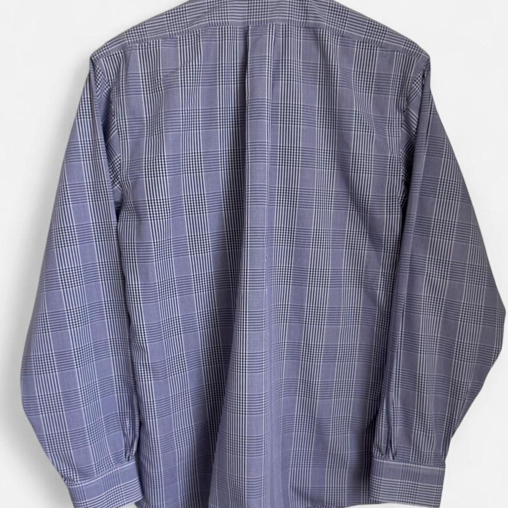 Brooks Brothers Regent Non-Iron Blue White Check Checkered Dress Shirt 16-34 - Picture 2 of 6
